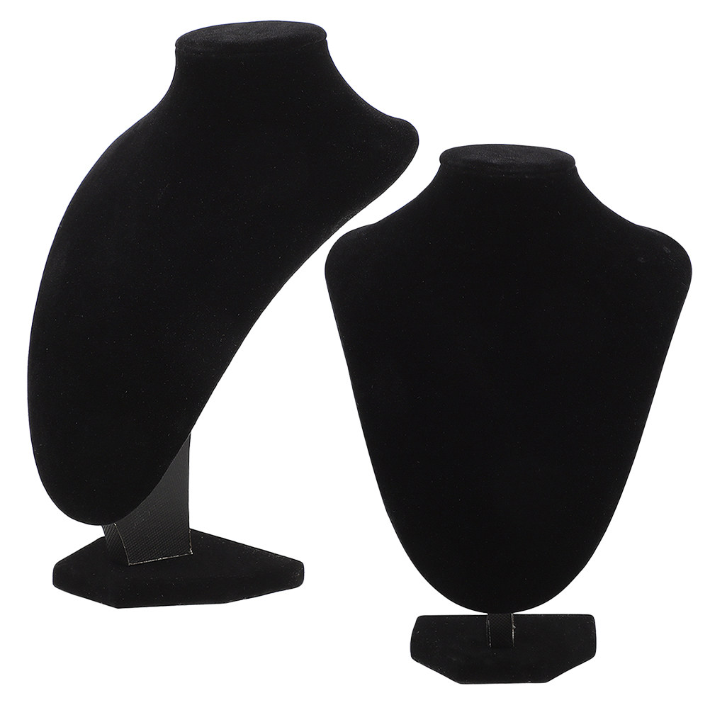 Body Jewelry Display Ideas - 2Pcs Necklace Display Stand Stylish Mannequin