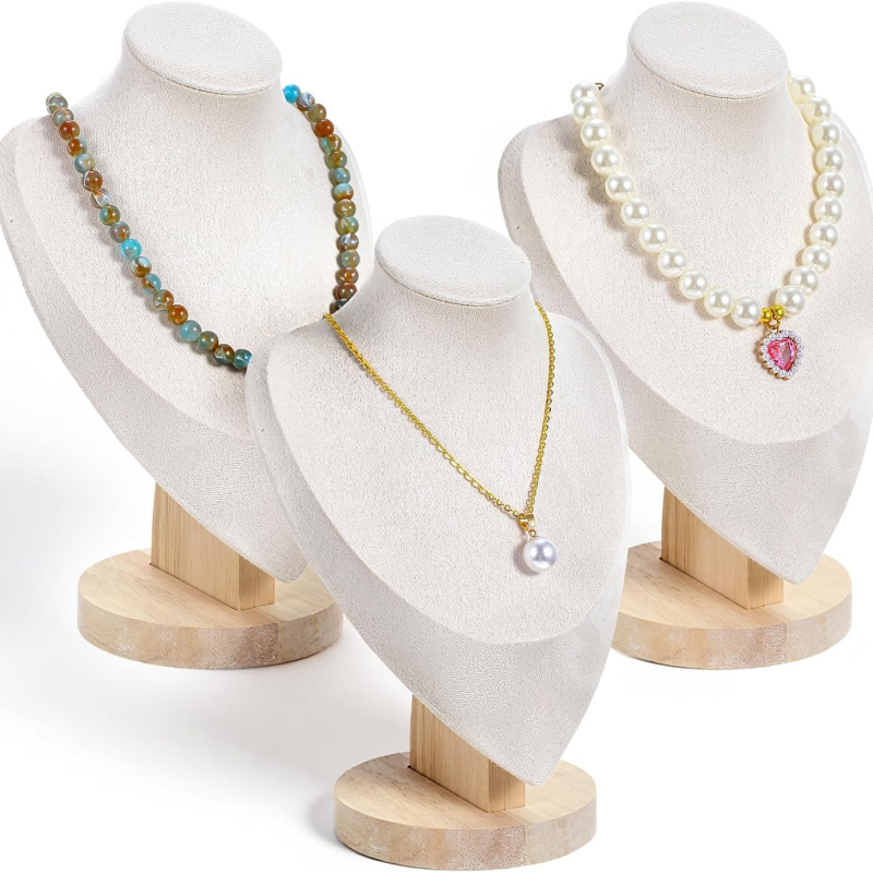 Body Jewelry Display Ideas - Necklace Display Stands, Jewelry Bust Display
