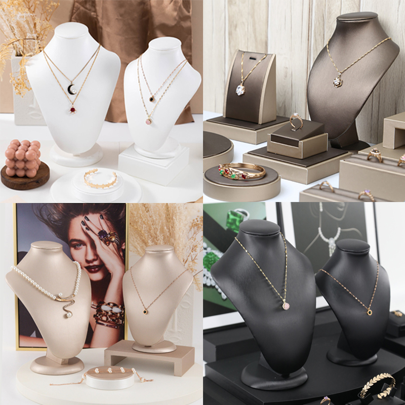 Body Jewelry Display Ideas - Elegant Necklace Display Mannequin for Selling