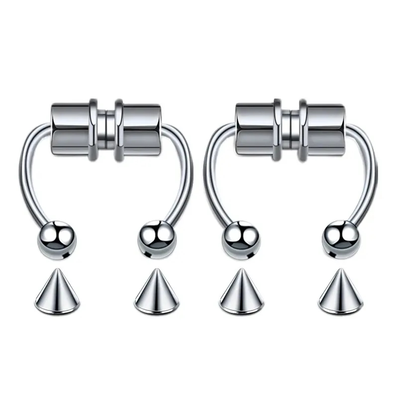 1/2/3Pcs Fake Magnetic Nose Ri - Body Jewelry Hoops incelemesi ve fiyatı