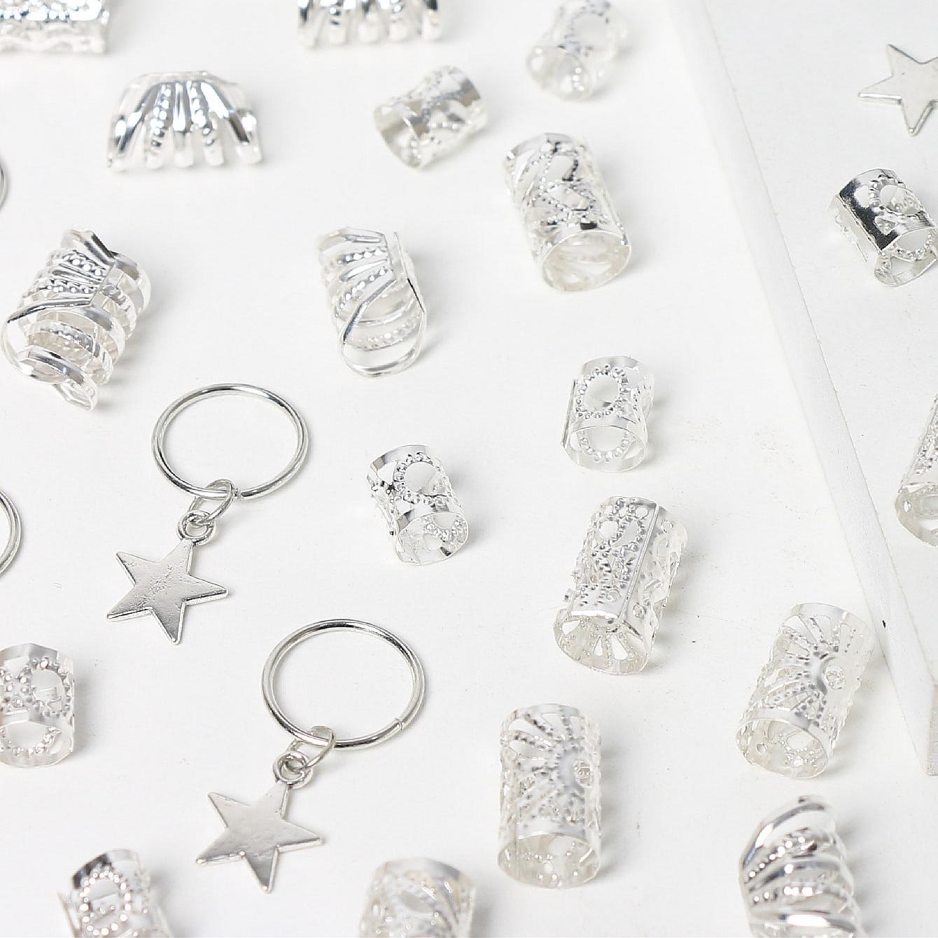35pcs/set Silver Five-pointed  - Body Jewelry Websites incelemesi ve fiyatı
