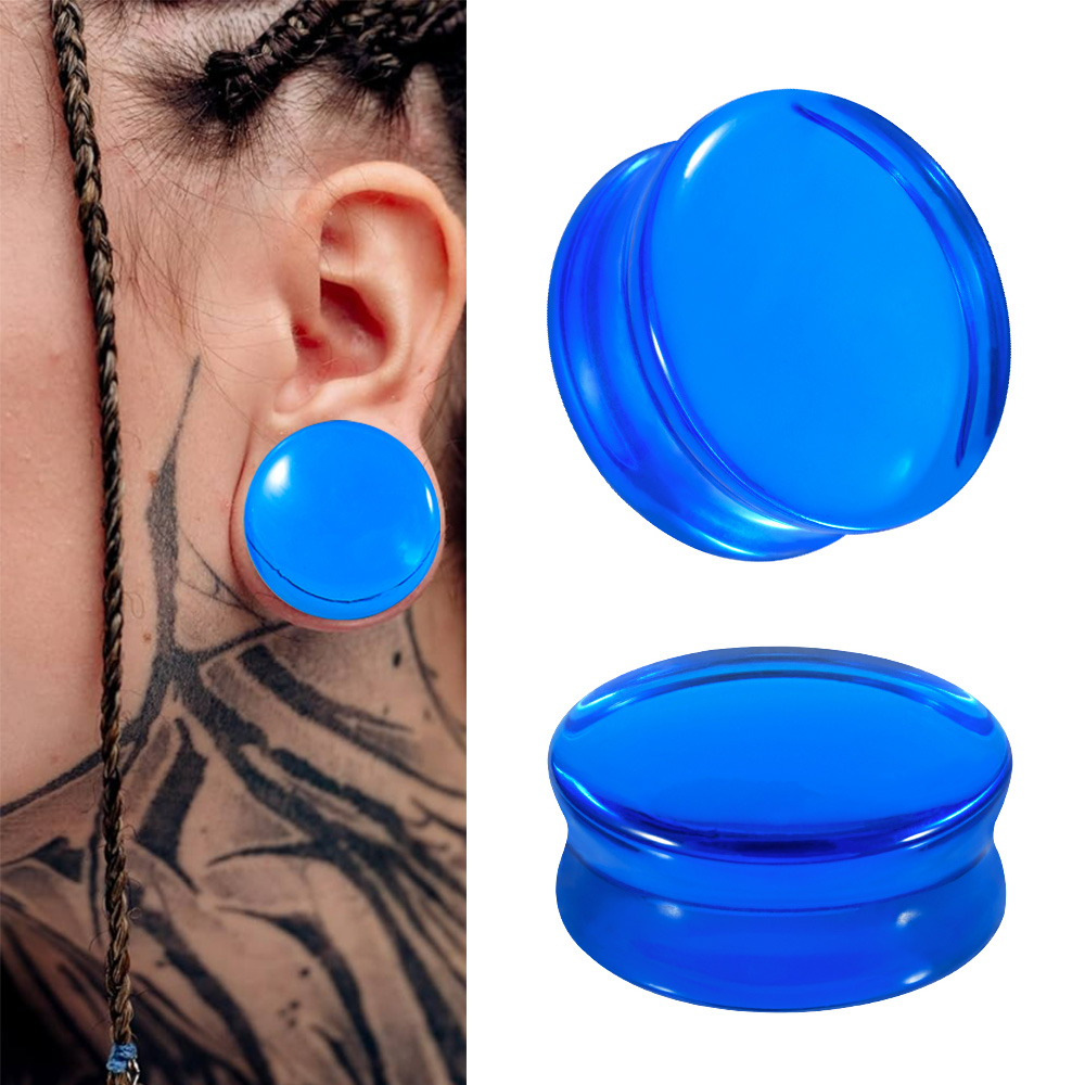 1/2/22PCS Glass&Stone Round Ea - Body Jewelry Tunnels incelemesi ve fiyatı