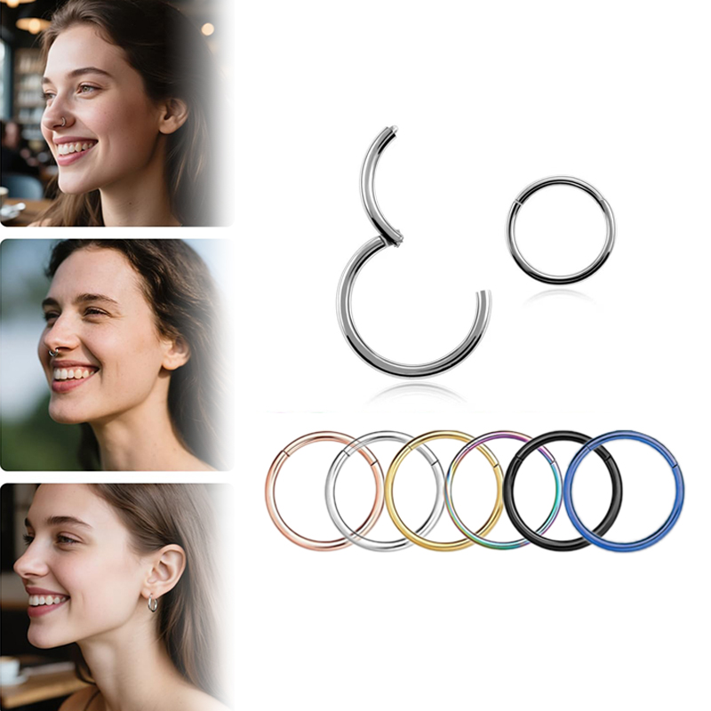 16G 316L Surgical Steel Hinged - Body Jewelry Hoops incelemesi ve fiyatı