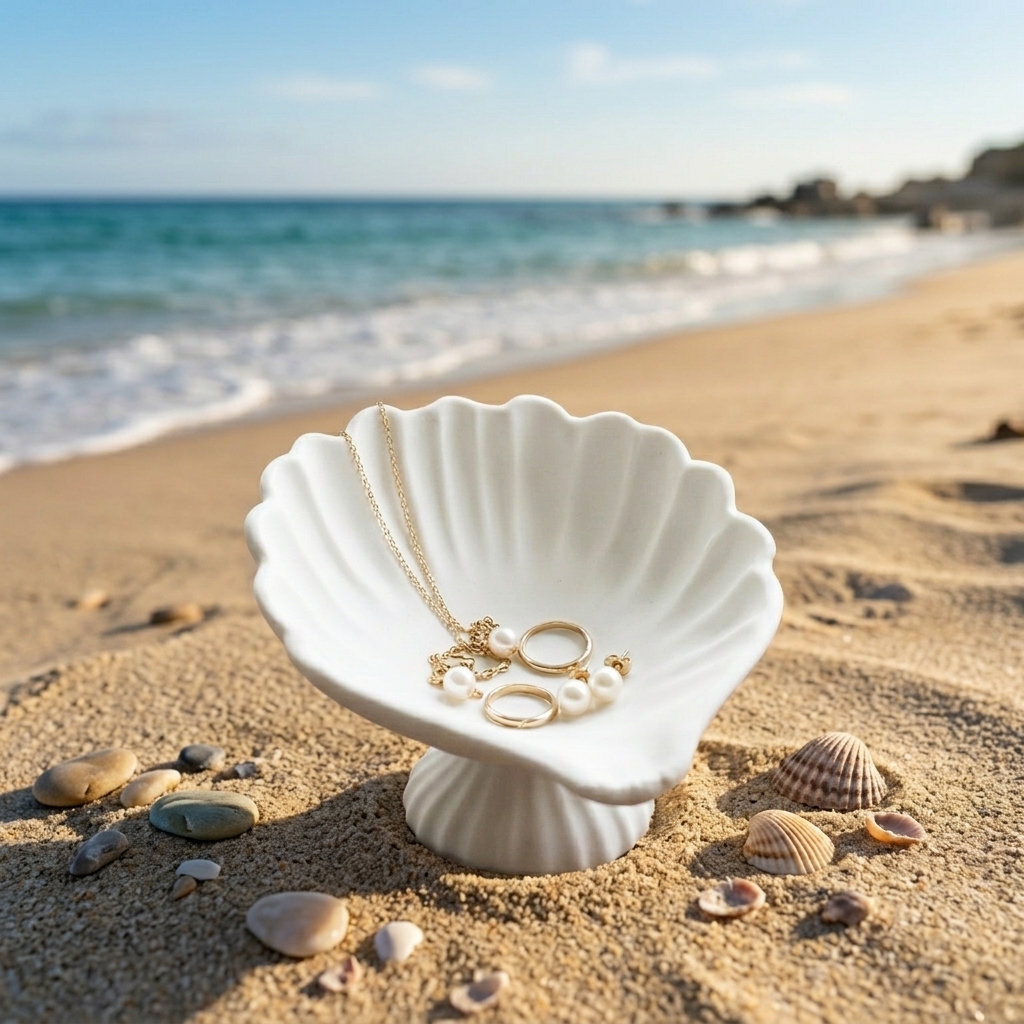 Seashell Jewelry Dish Trinket  - Body Jewelry Beach incelemesi ve fiyatı