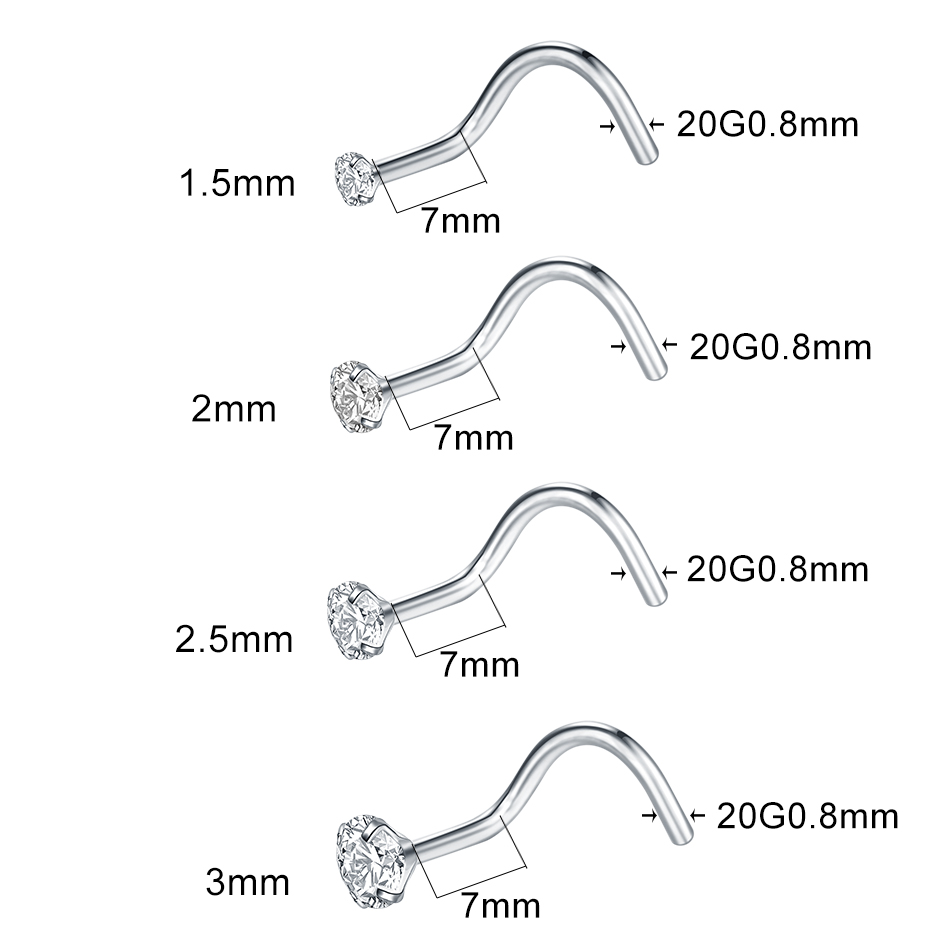 1Pc/10Pcs G23 Titanium Nose St - Body Jewelry Tunnels incelemesi ve fiyatı