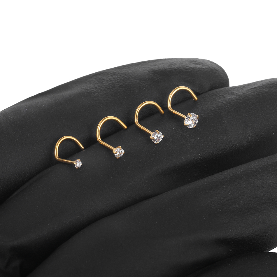 1Pc/10Pcs G23 Titanium Nose St - Body Jewelry Tunnels incelemesi ve fiyatı
