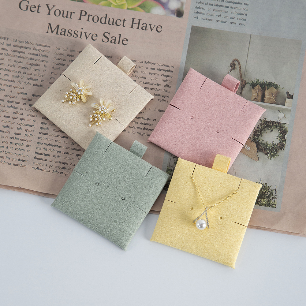 5pcs Microfiber Suede 6x6cm Je - Body Jewelry Display incelemesi ve fiyatı