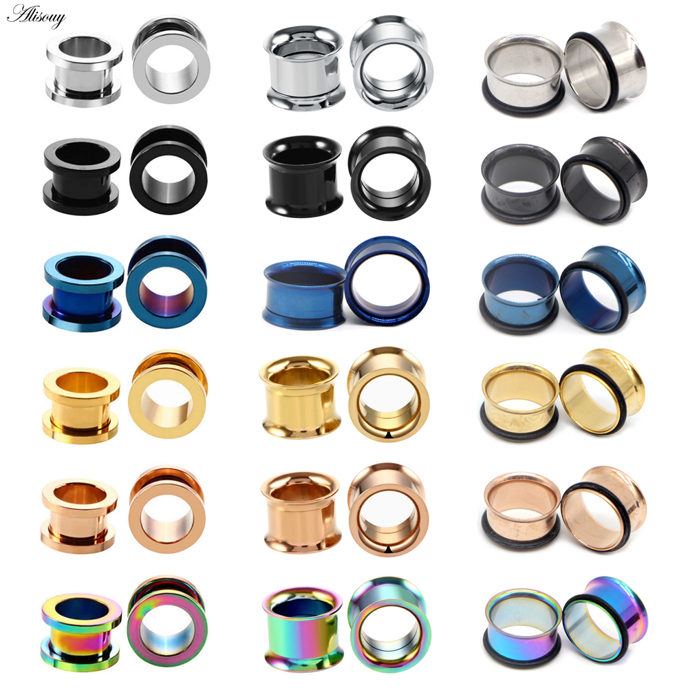 1pc 2mm-25mm Stainless Steel E - Body Jewelry Tunnels incelemesi ve fiyatı