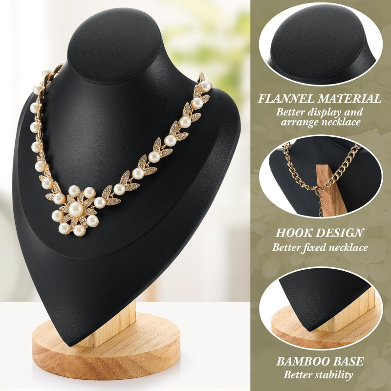 Necklace Display Stand Bamboo  - Body Jewelry Display Ideas incelemesi ve fiyatı