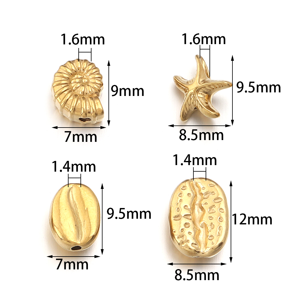 5pcs Starfish Seashell Conch S - Body Jewelry Beach incelemesi ve fiyatı