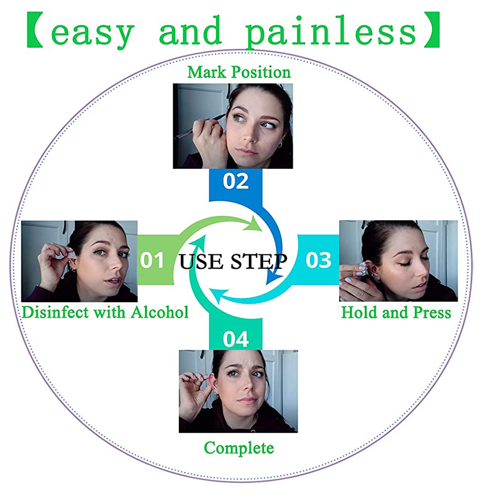 1-20Pcs/set Ear Piercing Gun D - Body Jewelry Tunnels incelemesi ve fiyatı
