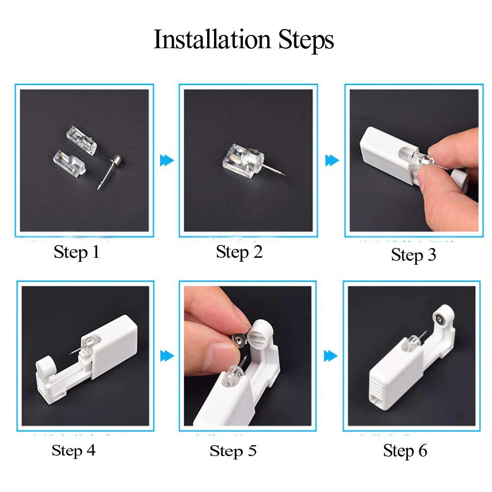 1-20Pcs/set Ear Piercing Gun D - Body Jewelry Tunnels incelemesi ve fiyatı