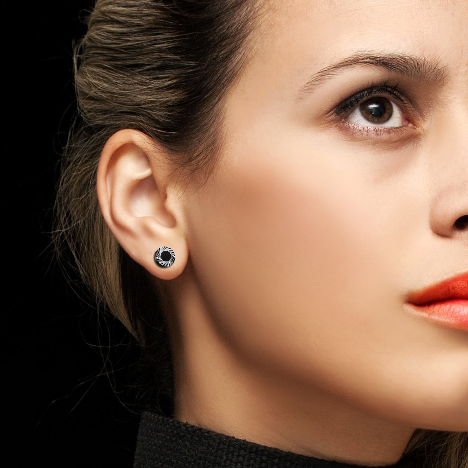 2Pcs/6Pcs Black Stainless Stee - Body Jewelry Tunnels incelemesi ve fiyatı