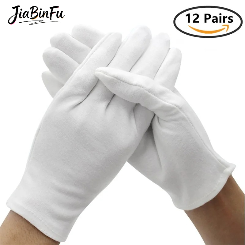 12/6 Pairs Cotton Work Gloves  - Body Jewelry Websites incelemesi ve fiyatı