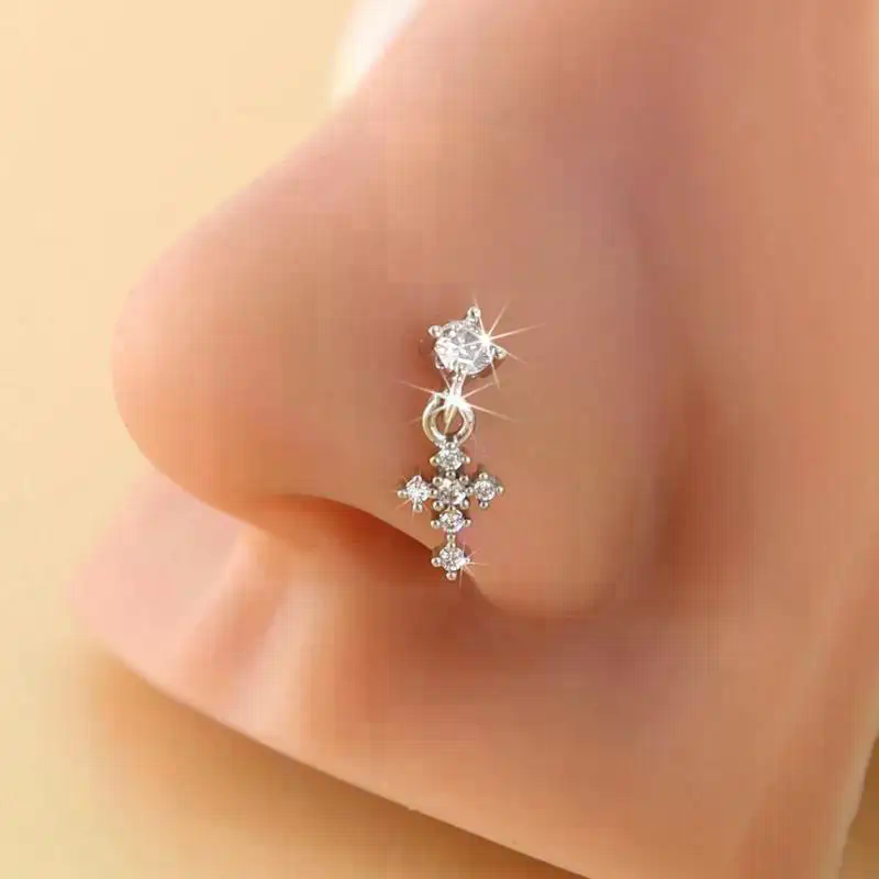 Dangle Nose Rings For Women Cr - Body Jewelry Tunnels incelemesi ve fiyatı