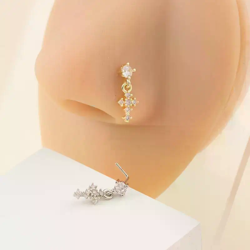 Dangle Nose Rings For Women Cr - Body Jewelry Tunnels incelemesi ve fiyatı