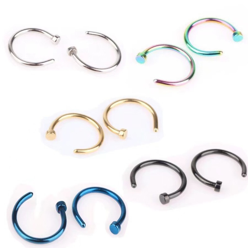 6pcs/lot Punk Jewelry Fake Nos - Body Jewelry Lot incelemesi ve fiyatı