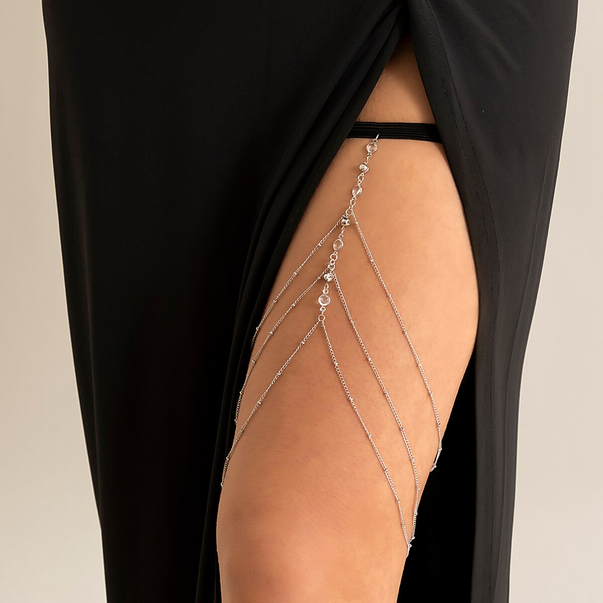 Boho Elastic Band Crystal Leg  - Body Jewelry Luxury incelemesi ve fiyatı