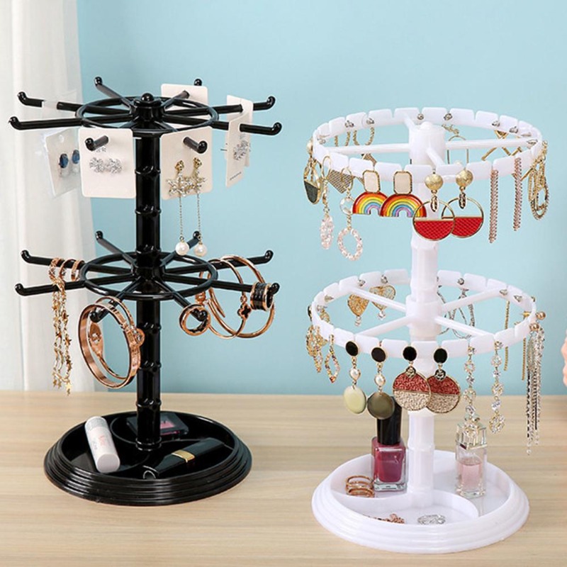 Rotating 2-Tier Jewelry and Ke - Body Jewelry Display incelemesi ve fiyatı
