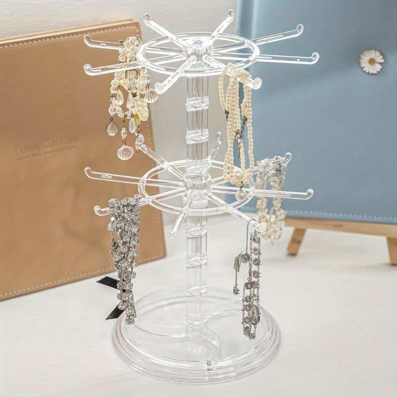 Rotating 2-Tier Jewelry and Ke - Body Jewelry Display incelemesi ve fiyatı
