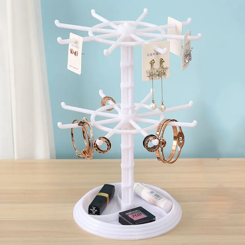Rotating 2-Tier Jewelry and Ke - Body Jewelry Display incelemesi ve fiyatı