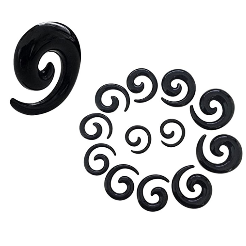 1 Set Ear Taper Kit Black Ear  - Body Jewelry Tunnels incelemesi ve fiyatı