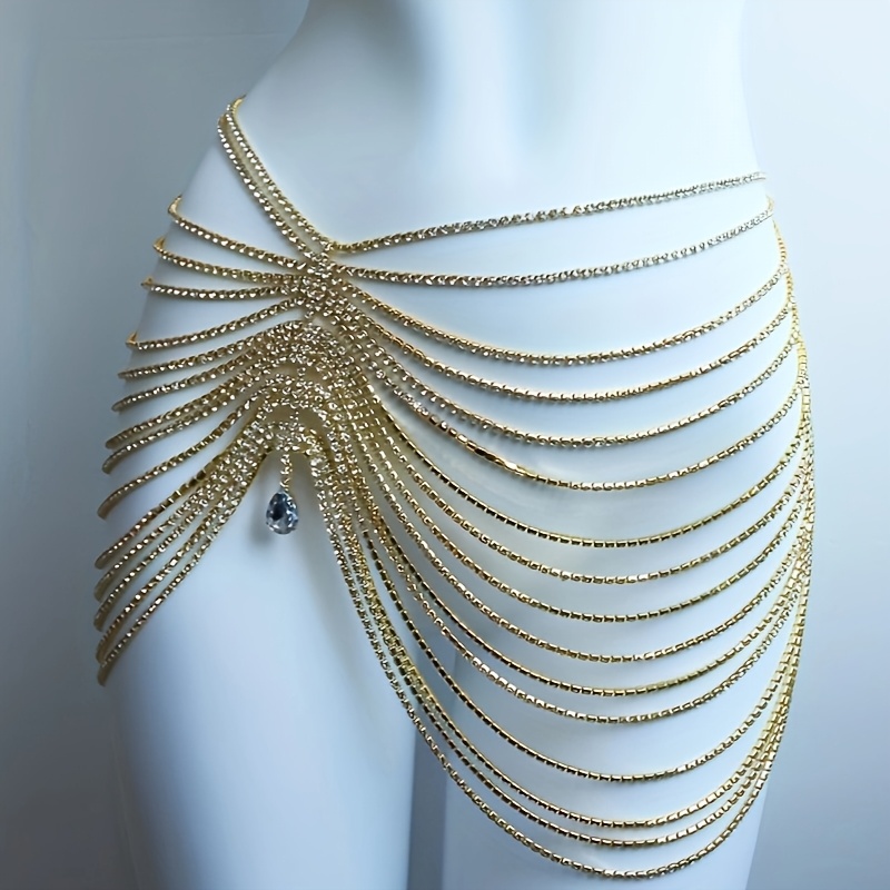 1PCS Sexy Shiny Tassel Crystal - Body Jewelry Luxury incelemesi ve fiyatı