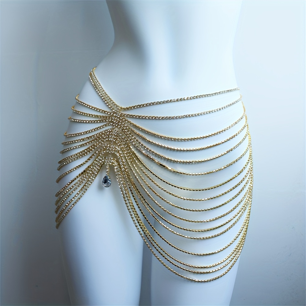 1PCS Sexy Shiny Tassel Crystal - Body Jewelry Luxury incelemesi ve fiyatı