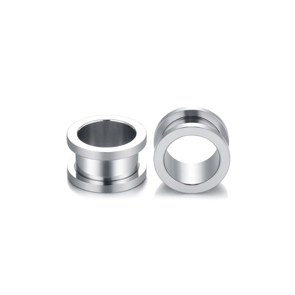 1Pair Stainless Steel Ear Plug - Body Jewelry Tunnels incelemesi ve fiyatı