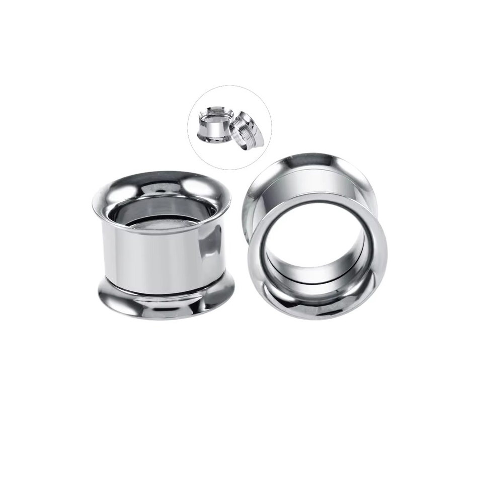 1Pair Stainless Steel Ear Plug - Body Jewelry Tunnels incelemesi ve fiyatı