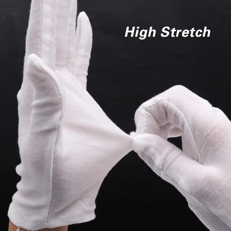 1-20pairs White Cotton Work Gl - Body Jewelry Websites incelemesi ve fiyatı