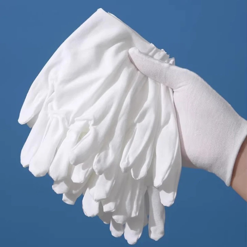1-20pairs White Cotton Work Gl - Body Jewelry Websites incelemesi ve fiyatı