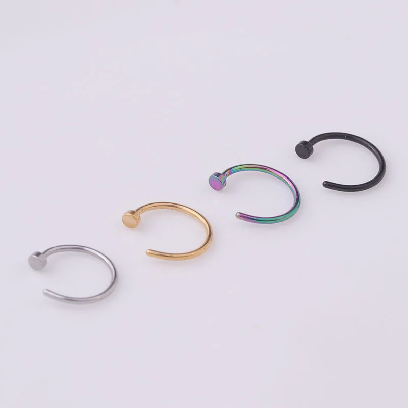 5pcs/lot 20G Nose Ring Hoop, 6 - Body Jewelry Lot incelemesi ve fiyatı