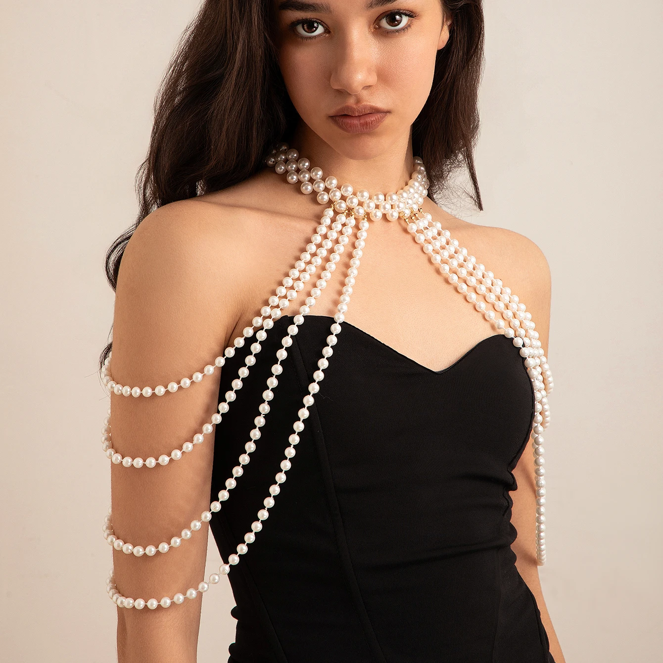 Bridal Tassel Imitation Pearl  - Body Jewelry Necklace incelemesi ve fiyatı