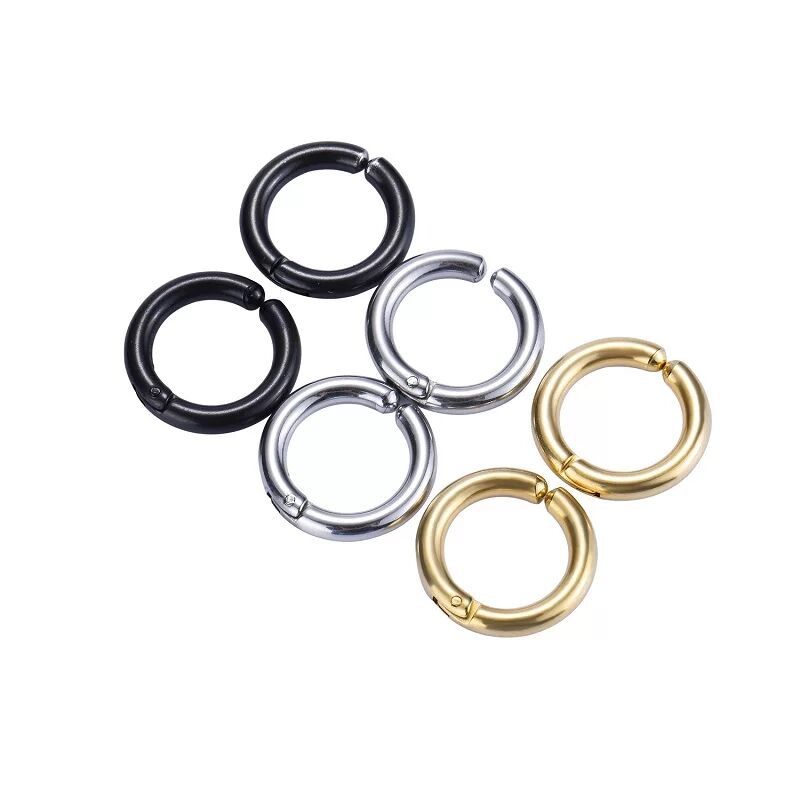 2/6Pcs Fake Huggie Hoop Earrin - Body Jewelry Tunnels incelemesi ve fiyatı