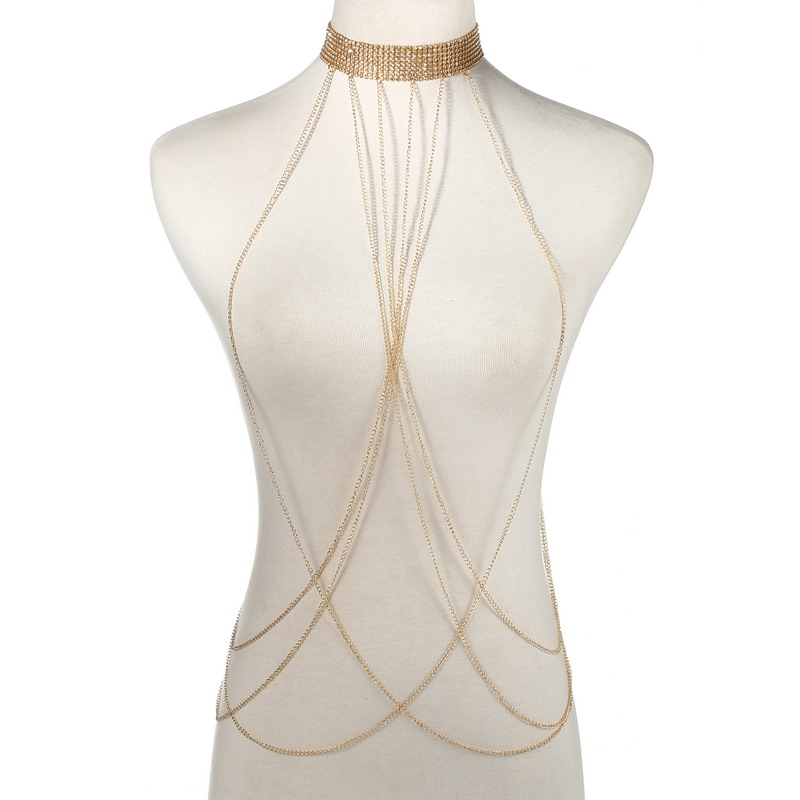 Gold Color Body Chain Women  R - Body Jewelry Luxury incelemesi ve fiyatı