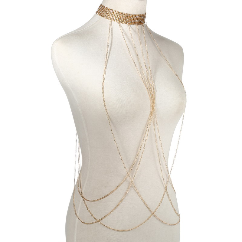 Gold Color Body Chain Women  R - Body Jewelry Luxury incelemesi ve fiyatı