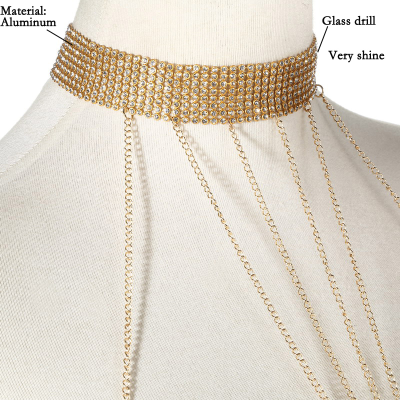 Gold Color Body Chain Women  R - Body Jewelry Luxury incelemesi ve fiyatı