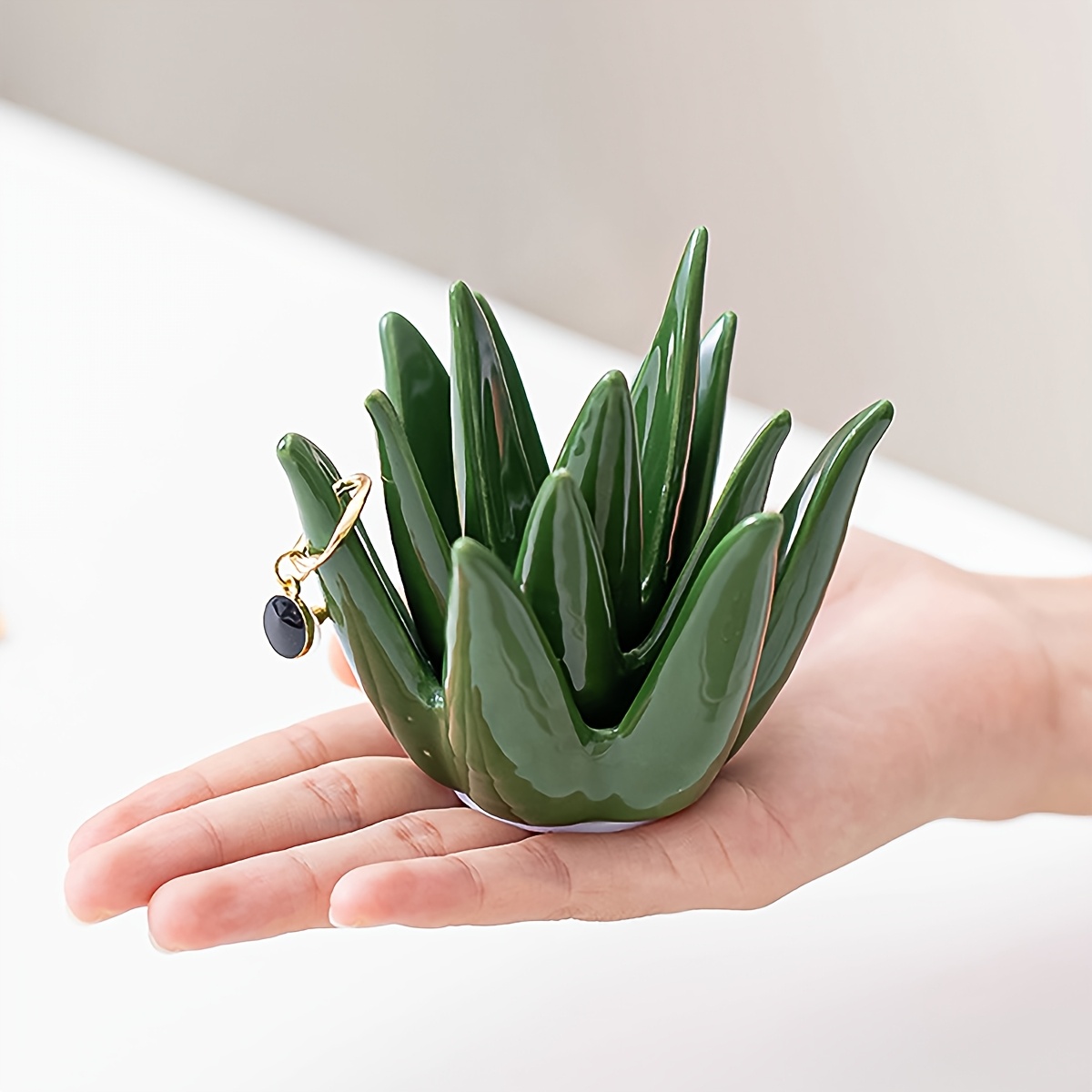 Cactus aloe vera ring jewelry  - Body Jewelry Websites incelemesi ve fiyatı