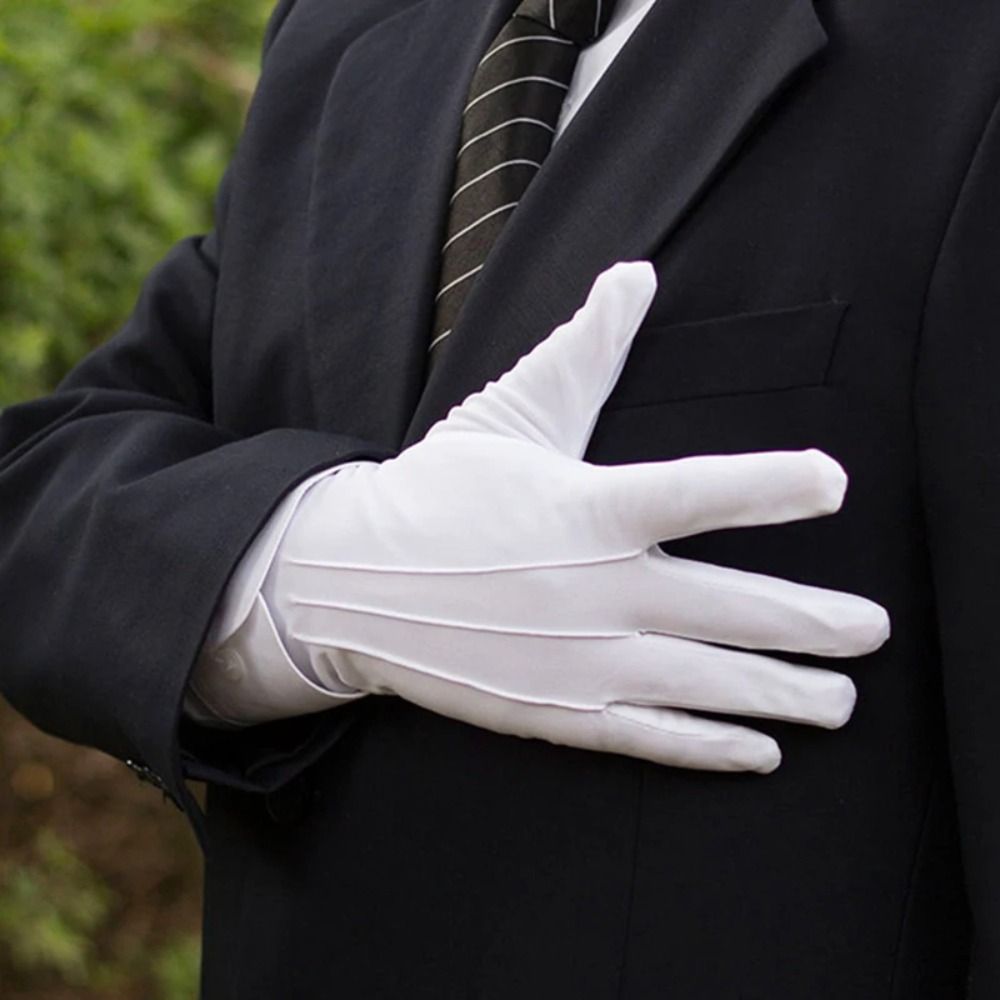 Soft White Cotton Gloves Thin  - Body Jewelry Websites incelemesi ve fiyatı