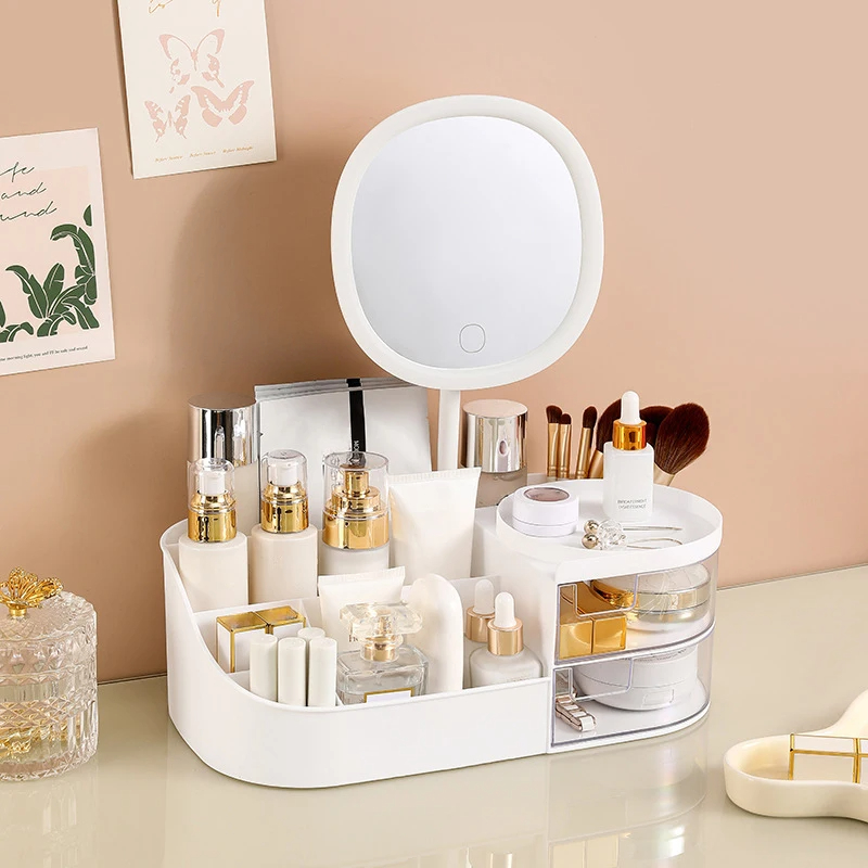Makeup Storage Box With Mirror - Body Jewelry Websites incelemesi ve fiyatı
