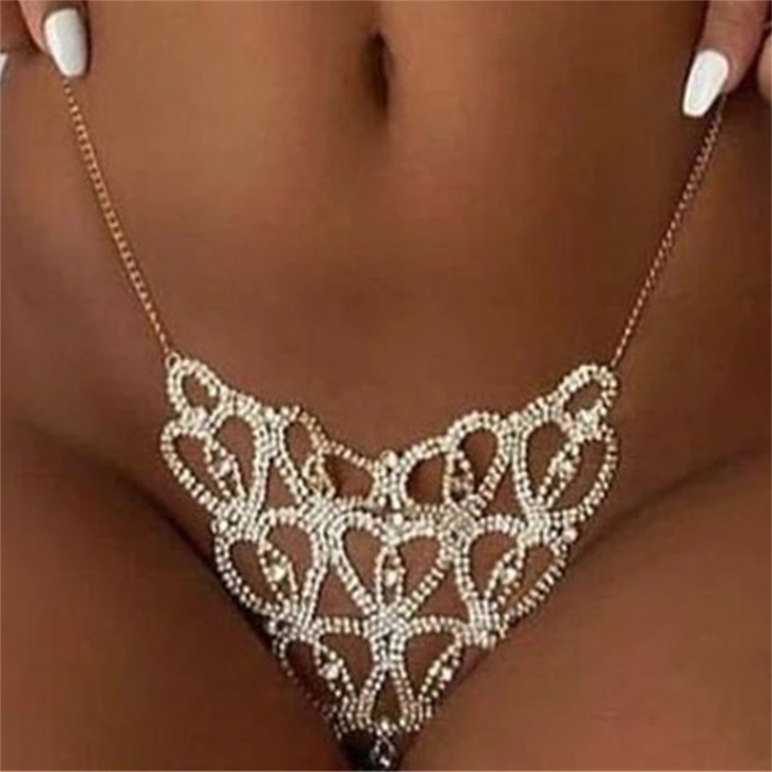 Sexy Body Chain Heart-shaped T - Body Jewelry Luxury incelemesi ve fiyatı