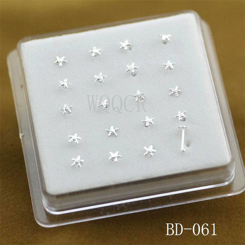 20pcs/box Frosted Surface Star - Body Jewelry Jewelry Box incelemesi ve fiyatı