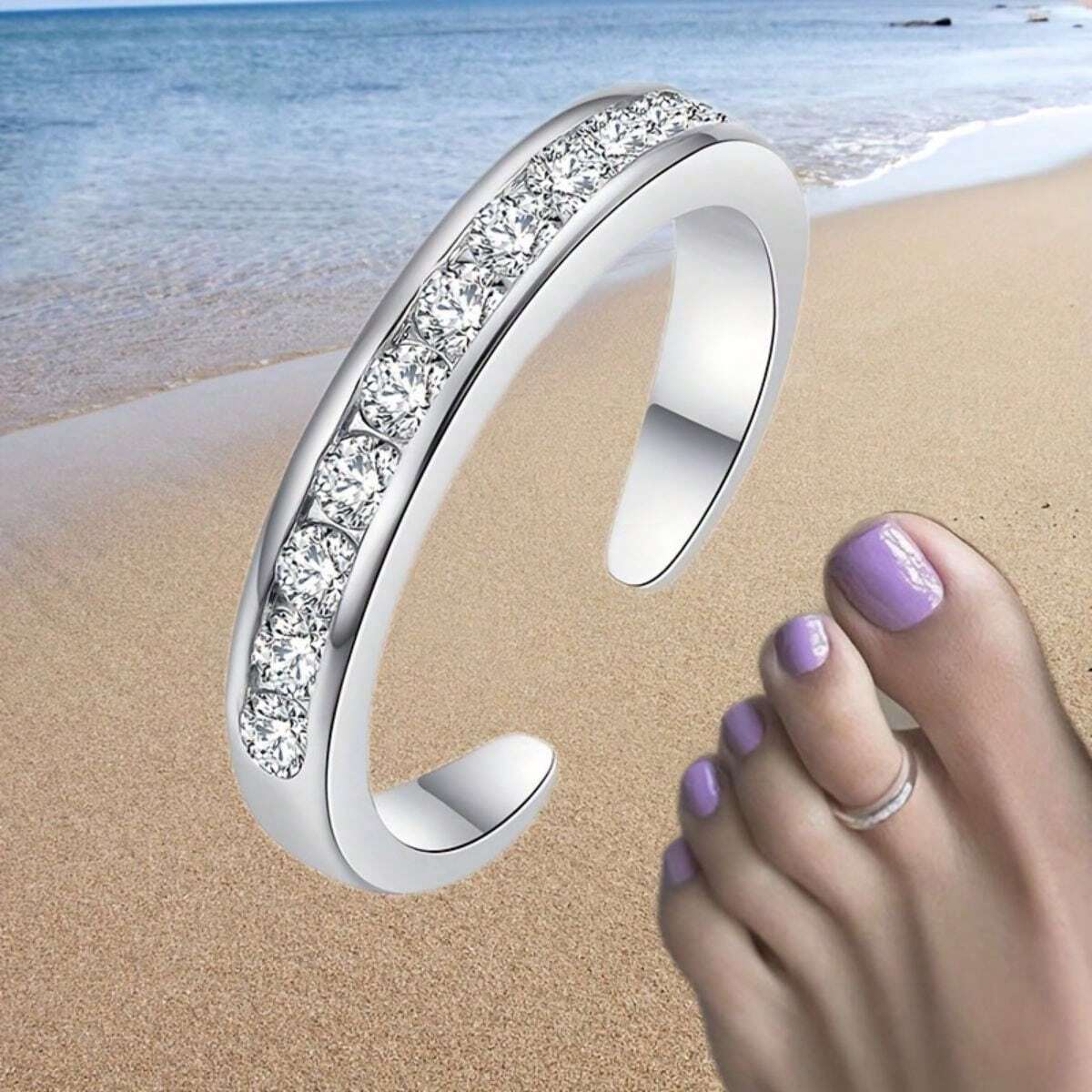 Stainless Foot Ring Summer Bea - Body Jewelry Hoops incelemesi ve fiyatı