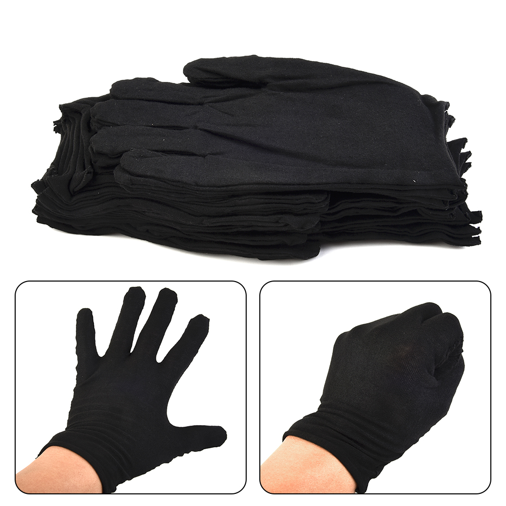 12 Pairs Black Cotton Gloves S - Body Jewelry Websites incelemesi ve fiyatı