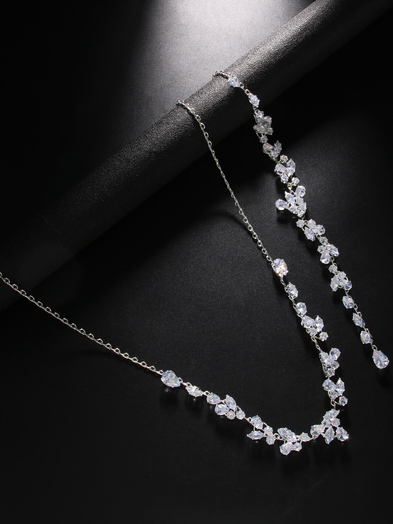Crystal Leaf Backdrop Necklace - Body Jewelry Necklace incelemesi ve fiyatı