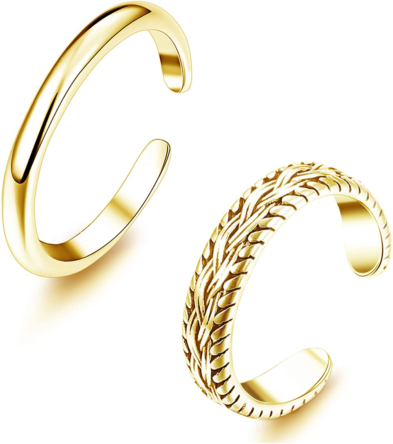 2 PCS Stainless Steel Toe Ring - Body Jewelry Lot incelemesi ve fiyatı