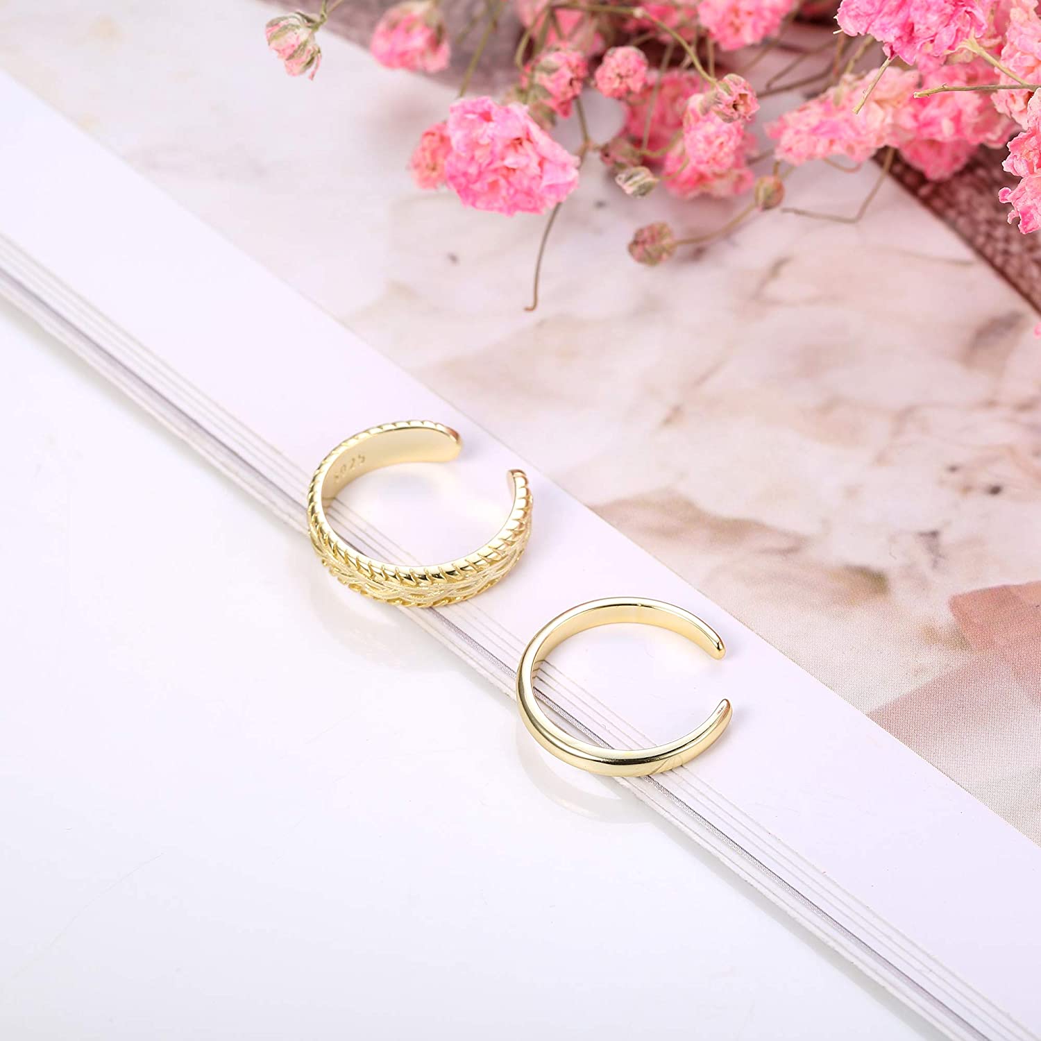 2 PCS Stainless Steel Toe Ring - Body Jewelry Lot incelemesi ve fiyatı