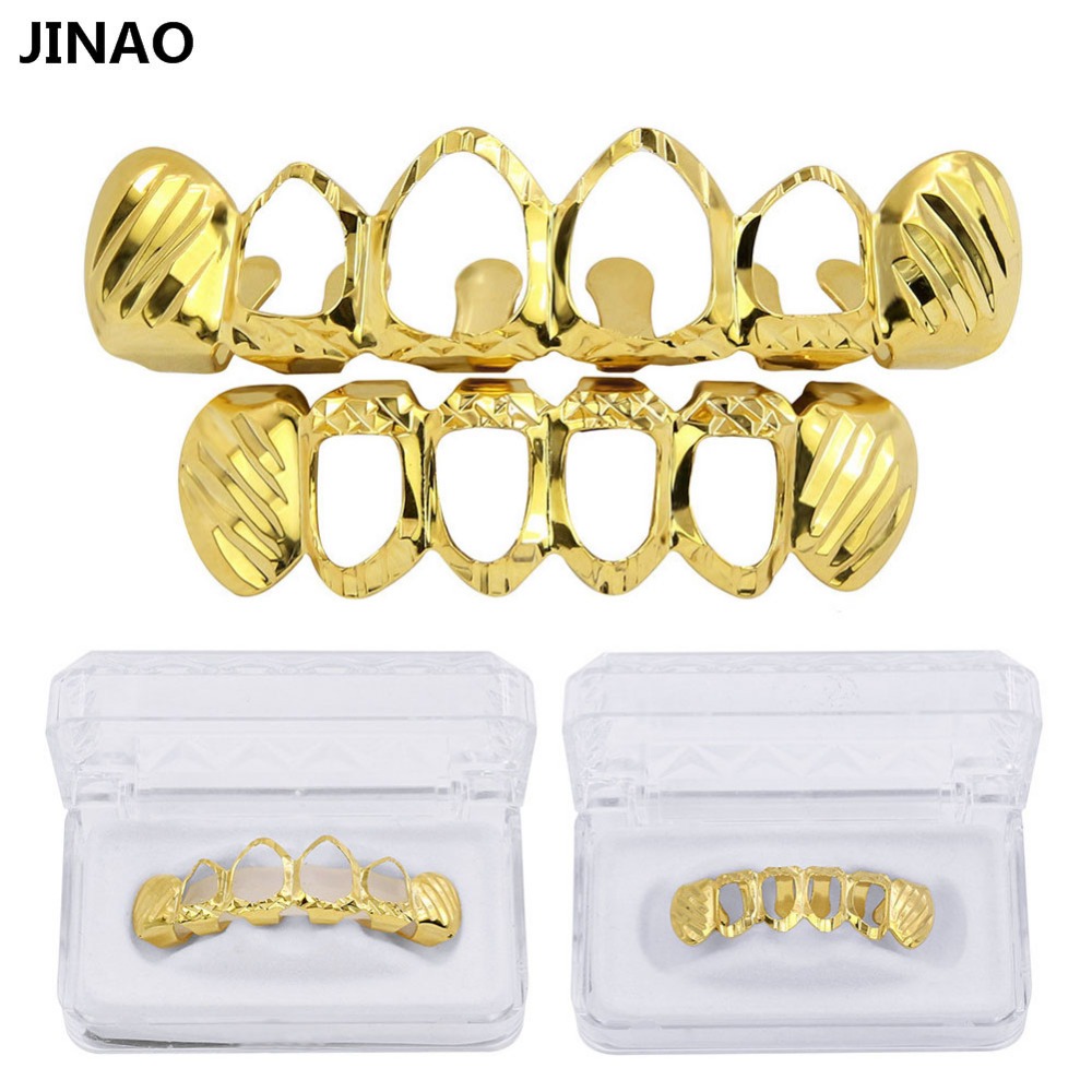 JINAO New Fit D-Cut Grillz Set - Body Jewelry Lot incelemesi ve fiyatı