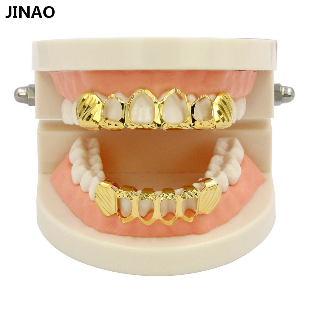 JINAO New Fit D-Cut Grillz Set - Body Jewelry Lot incelemesi ve fiyatı